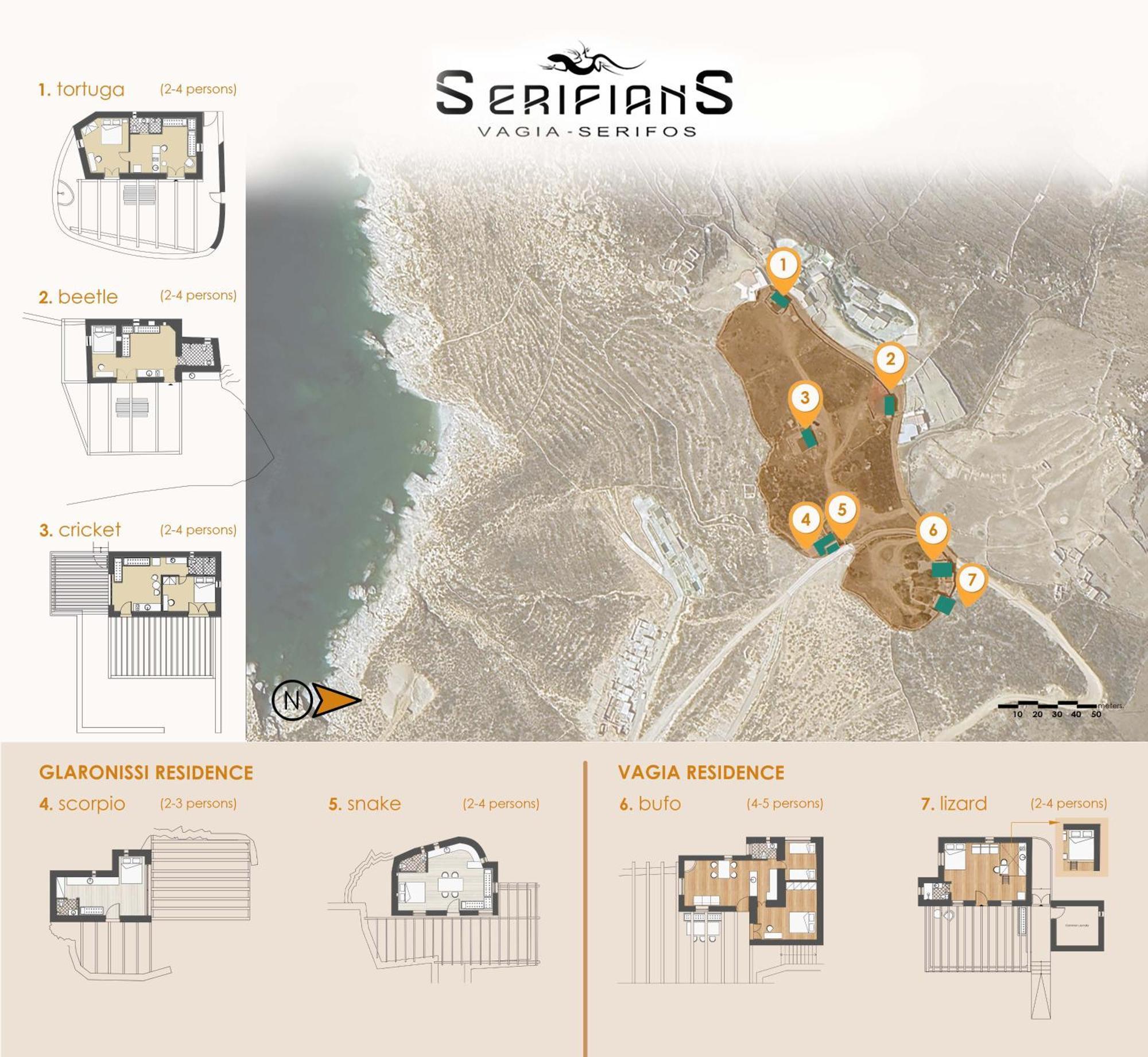 Snake House 180 Sea View - Serifians Residences Vayiá 外观 照片
